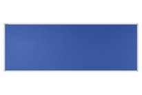 Stolový paraván EKONOMIK ekoTAB, oblý roh, 180x65 cm, královsky modrý