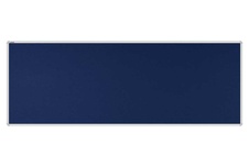Stolový paraván EKONOMIK ekoTAB, oblý roh, 180x65 cm, námořnicky modrý