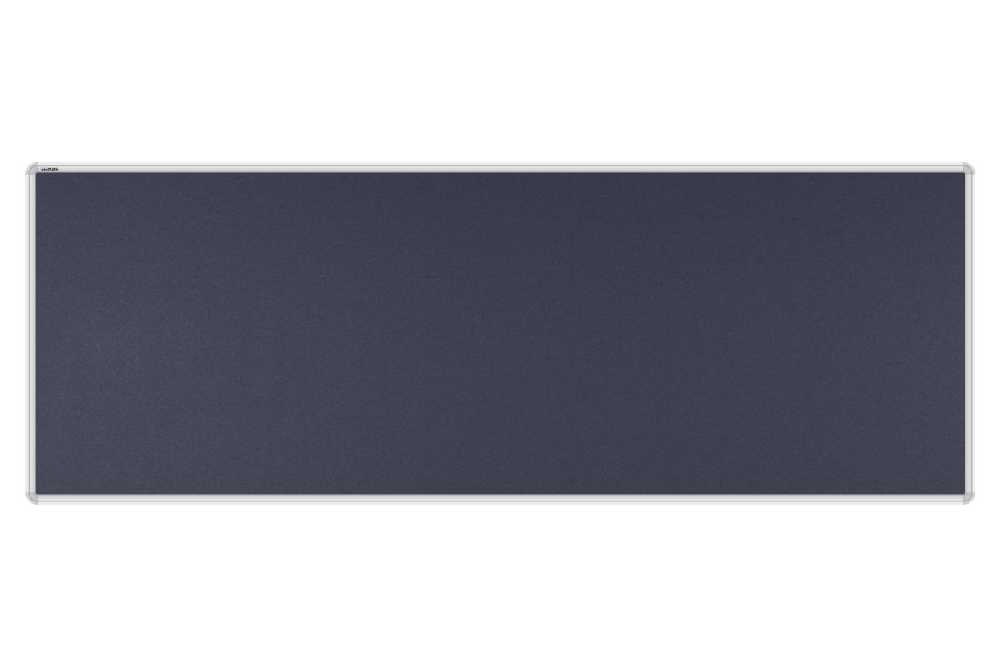 Stolový paraván EKONOMIK ekoTAB, oblý roh, 180x65 cm, černý