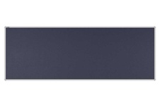 Stolový paraván EKONOMIK ekoTAB, oblý roh, 180x65 cm, černý