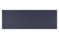 Stolový paraván EKONOMIK ekoTAB, oblý roh, 180x65 cm, černý