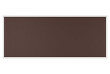Stolový paraván EKONOMIK ekoTAB, ostrý roh, 160x65 cm, tmavě hnědý