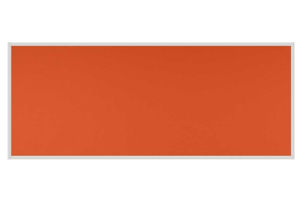 Stolový paraván EKONOMIK ekoTAB, ostrý roh, 160x65 cm, oranžový