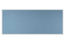 Stolový paraván EKONOMIK ekoTAB, ostrý roh, 160x65 cm, světle modrý