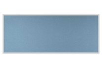 Stolový paraván EKONOMIK ekoTAB, ostrý roh, 160x65 cm, světle modrý