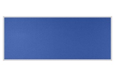Stolový paraván EKONOMIK ekoTAB, ostrý roh, 160x65 cm, královsky modrý