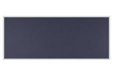 Stolový paraván EKONOMIK ekoTAB, ostrý roh, 160x65 cm, černý