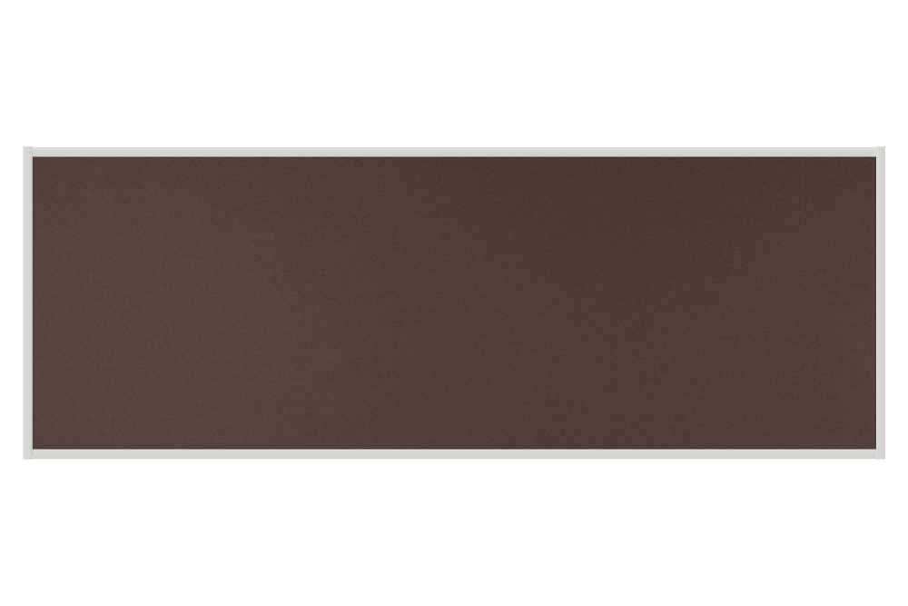 Stolový paraván EKONOMIK ekoTAB, ostrý roh, 180x65 cm, tmavě hnědý
