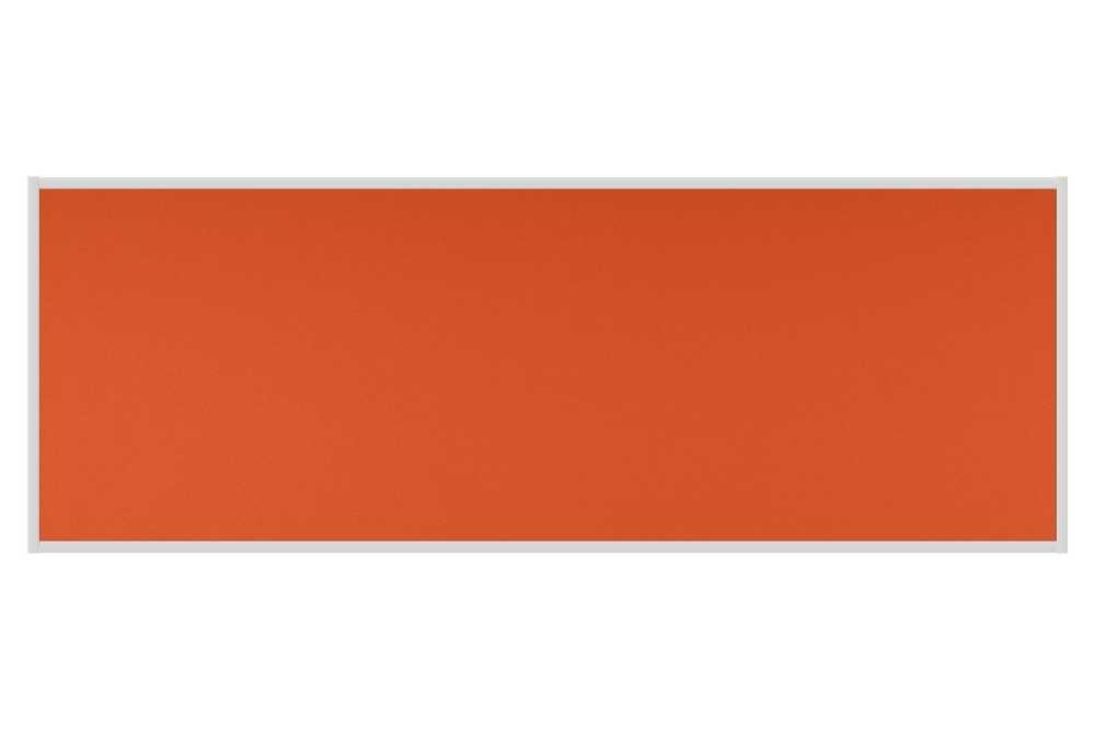 Stolový paraván EKONOMIK ekoTAB, ostrý roh, 180x65 cm, oranžový