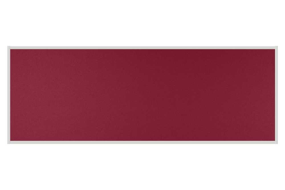 Stolový paraván EKONOMIK ekoTAB, ostrý roh, 180x65 cm, bordó