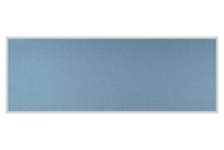 Stolový paraván EKONOMIK ekoTAB, ostrý roh, 180x65 cm, světle modrý
