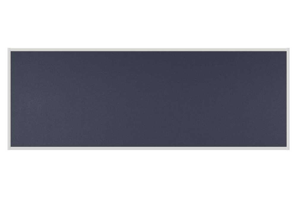 Stolový paraván EKONOMIK ekoTAB, ostrý roh, 180x65 cm, černý