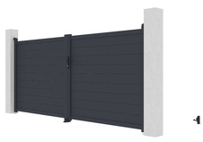 Brána dvoukřídlá G21 Orlando 350x158 cm, antracit