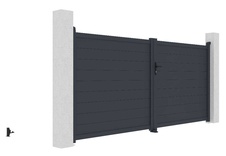 Brána dvoukřídlá G21 Orlando 350x158 cm, antracit