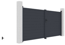 Brána dvoukřídlá G21 Orlando 350x173 cm, antracit