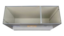 Sestava košů na tříděný odpad Eko Station 3x60l, šedá