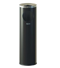 Odpadkový koš s popelníkem Cigarette Pillar 15l, černá