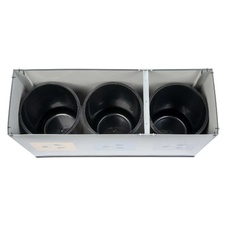 Sestava košů na tříděný odpad Eko Station Mini 3x12l, šedá