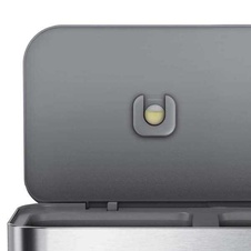 Pedálový odpadkový koš Simplehuman na tříděný odpad 58l, matný nerez