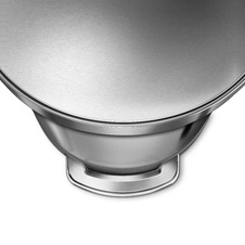Pedálový půlkulatý odpadkový koš Simplehuman 60l, matný nerez