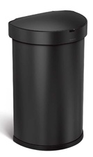Bezdotykový půlkulatý odpadkový koš Simplehuman 45l, černá