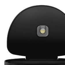Bezdotykový půlkulatý odpadkový koš Simplehuman 45l, černá