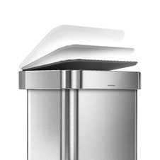 Pedálový odpadkový koš Simplehuman 45l, matný nerez