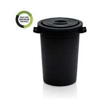 Sud 75l na dešťovou vodu včetně víka, recyklovaný plast, černá