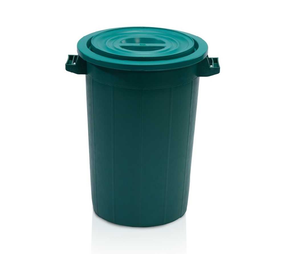 Sud 75l na dešťovou vodu včetně víka, recyklovaný plast, zelená