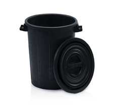Sud 100l na dešťovou vodu včetně víka, recyklovaný plast, černá
