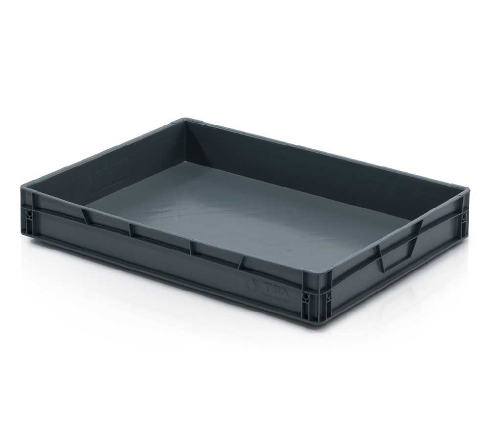 Plastová ECO přepravka 800x600x120 mm, plný úchyt