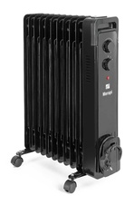 Olejový radiátor G21 Merapi černá, 11 žeber, 2500 W