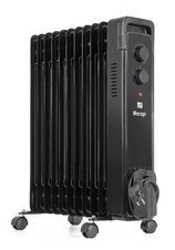 Olejový radiátor G21 Merapi černá, 11 žeber, 2500 W