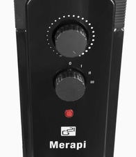 Olejový radiátor G21 Merapi černá, 11 žeber, 2500 W