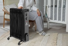 Olejový radiátor G21 Merapi černá, 11 žeber, 2500 W