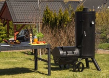 Zahradní udírna s grilem G21 Kansas BBQ