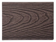 Terasové prkno G21, 2,5x14,8x300 cm, Dark Wood WPC s kulatými výřezy