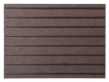 Terasové prkno G21, 2,5x14,8x300 cm, Dark Wood WPC s kulatými výřezy