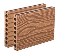 Terasové prkno G21, 2,5x14,8x300 cm, Light Wood WPC s kulatými výřezy