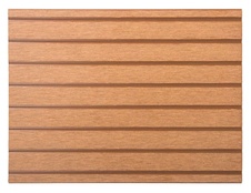 Terasové prkno G21, 2,5x14,8x300 cm, Light Wood WPC s kulatými výřezy