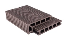 Terasové prkno G21, 2,5x14,8x400 cm, Dark Wood WPC