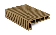 Terasové prkno zakončovací G21, 2,5x14x400 cm, Cumaru WPC