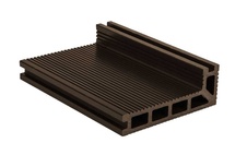 Terasové prkno zakončovací G21, 2,5x14x400 cm, Indický teak WPC
