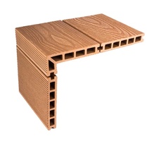 Terasové prkno zakončovací G21, 2,5x14x400 cm, Light Wood WPC