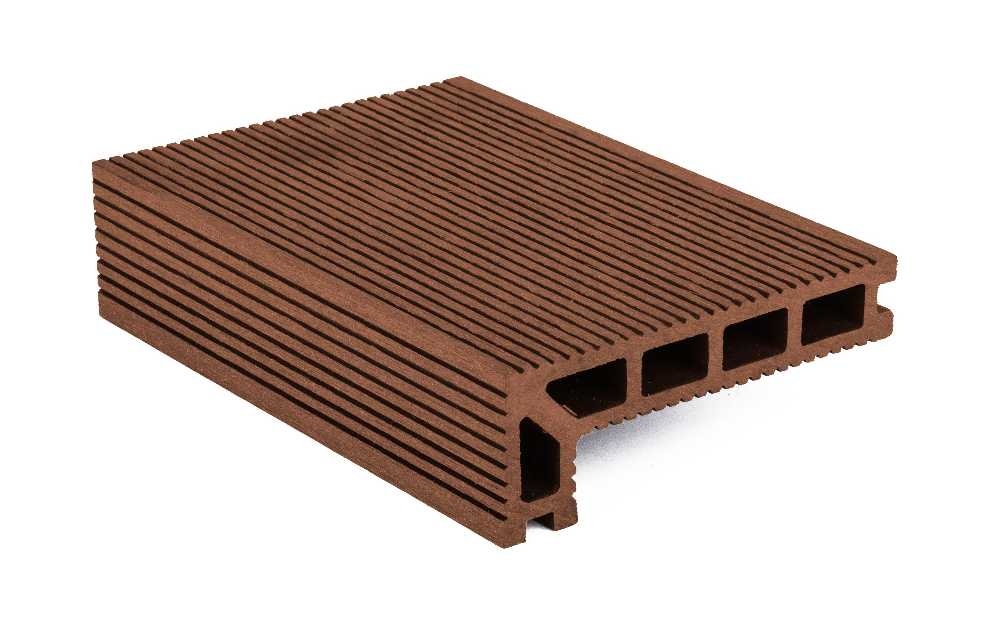 Terasové prkno zakončovací G21, 2,5x14x400 cm, třešeň WPC