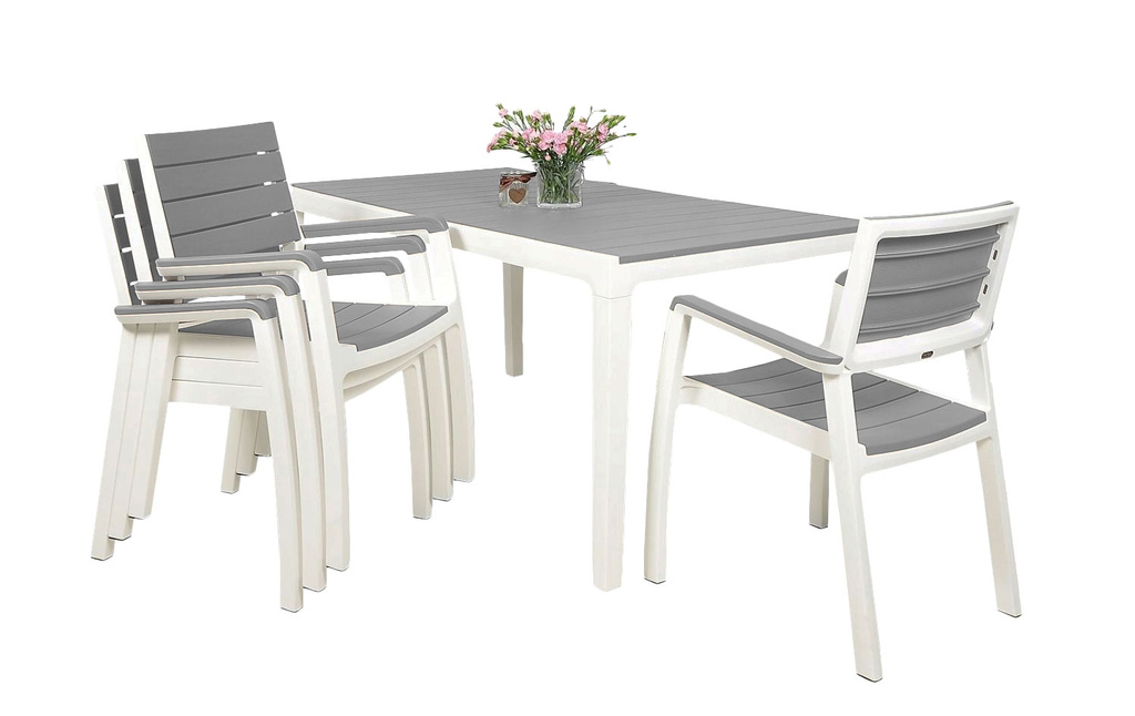 Zahradní set Keter HARMONY 1+4, bílá-světle šedá