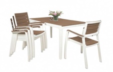 Zahradní set Keter HARMONY 1+4, bílá-cappuccino