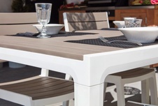 Zahradní stůl Keter HARMONY, bílá-cappuccino
