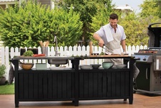 Grilovací stolek Keter UNITY Chef 415l, grafit