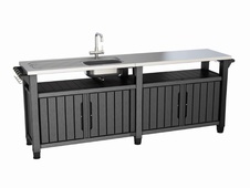 Grilovací stolek Keter UNITY Chef 415l, grafit